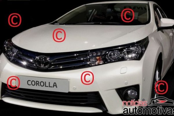 NOVO COROLLA 2014 É FLAGRADO SEM CAMUFLAGEM
