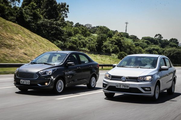 Ford Ka Sedan e VW Voyage fazem duelo automático