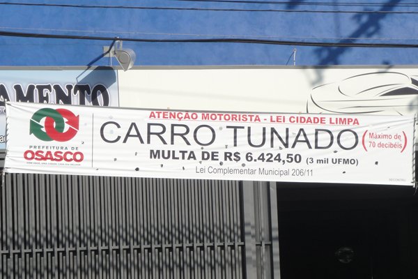 Contra barulho, Prefeitura de Osasco cria lei para multar carros tunados
