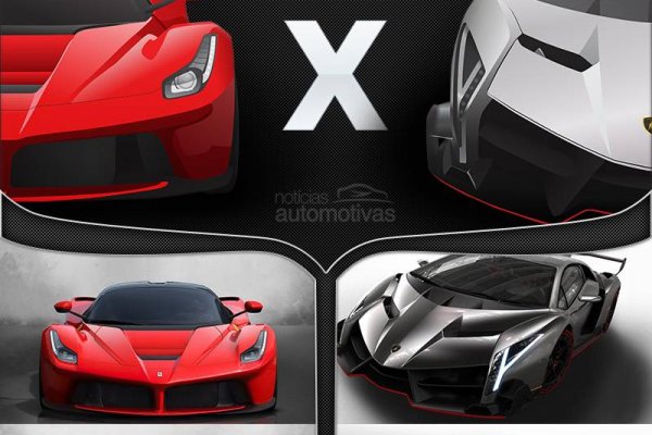 INFOGRÁFICO COMPARATIVO: LAFERRARI VS LAMBORGHINI VENENO – QUEM GANHA?