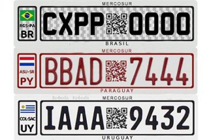 MERCOSUL: PLACAS SERÃO UNIFICADAS A PARTIR DE 2016