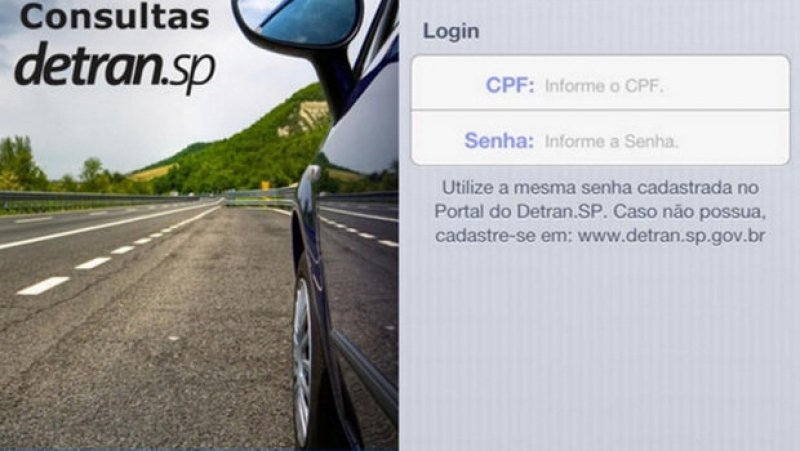 SP: APLICATIVO AGILIZA PEDIDO DE SEGUNDA VIA DE CNH