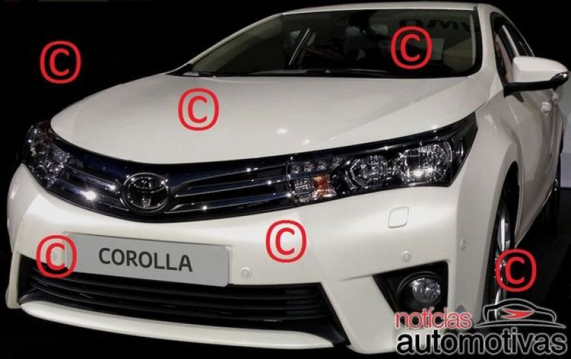 NOVO COROLLA 2014 É FLAGRADO SEM CAMUFLAGEM