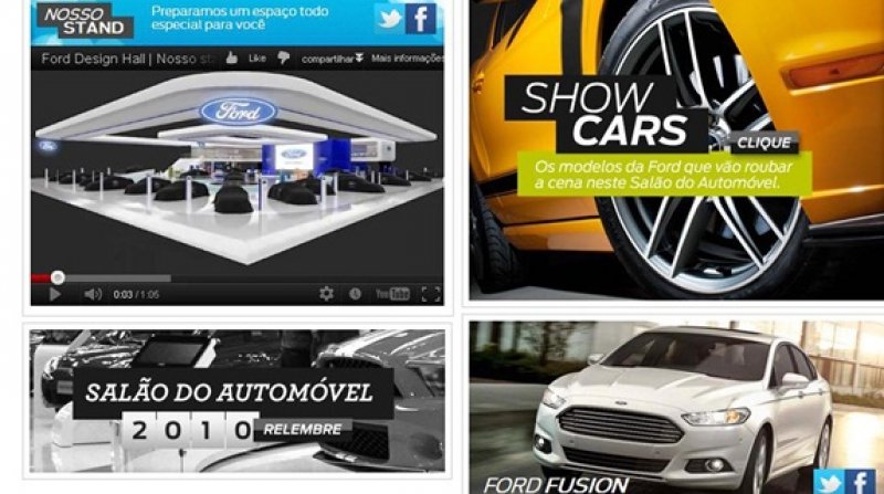 Ford promove passeio virtual pelo estande do salão